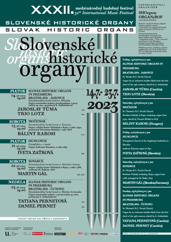 Organový festival - pozvánka